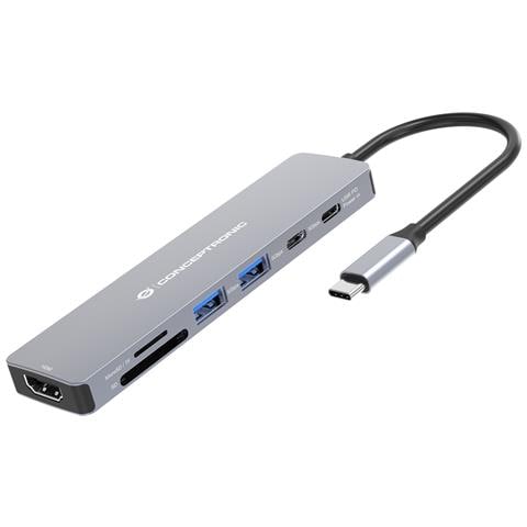 DONN28G replicatore di porte e docking station per laptop Cablato USB 3.2 Gen 1 (3.1 Gen 1) Type-C Grigio - Foto 6