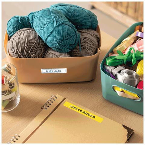 BTAG-233 nastro per etichettatrice Blu su bianco - Foto 2