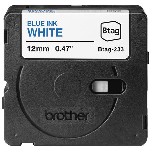 BTAG-233 nastro per etichettatrice Blu su bianco - Foto 4