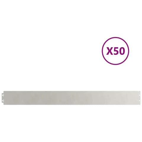 Bordure Per Prato 50 Pz 10x103 Cm Acciaio Inossidabile - Foto 2
