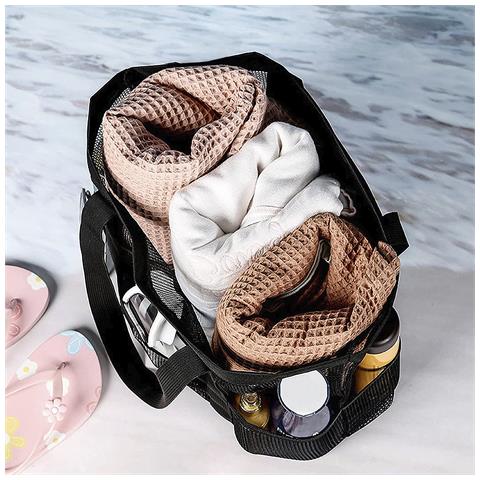 Borsa Portatutto Speciale Per Spiaggia, Campeggio, Montagna. 35x43x21 Cm. 43x22x35cm. Colore Nero - Foto 2