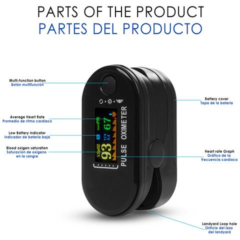 Dam Cardiofrequenzimetro Digitale Con Cardiofrequenzimetro Wireless E Ossimetro. 6x6x3cm. Colore Nero - Foto 4