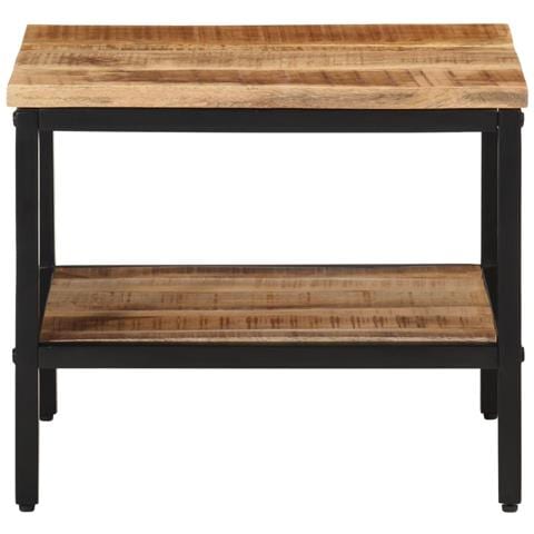 Tavolino Da Salotto 45x45x35 Cm Legno Massello Di Mango Grezzo - Foto 1