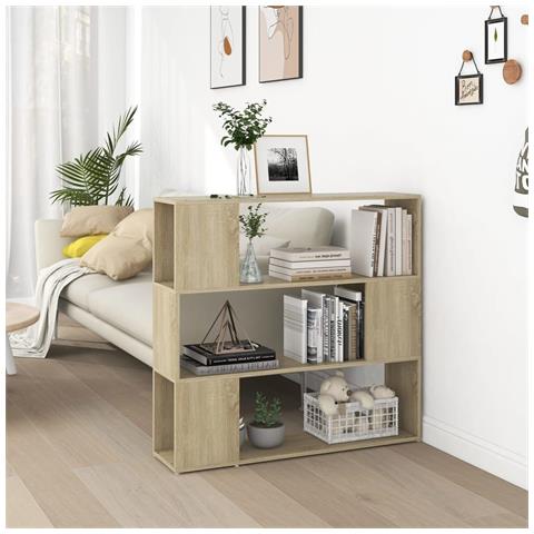 Libreria /divisorio Rovere Sonoma 100x24x94 Cm - Foto 8