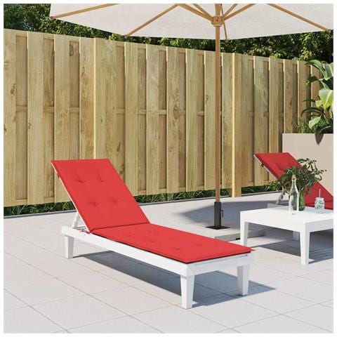 Cuscino Per Sdraio Rosso (75+105) x50x4 Cm - Foto 8