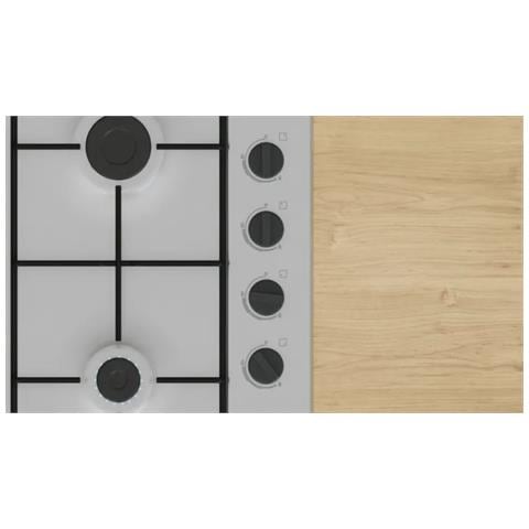 Serie 2 PBP6B5K80 piano cottura Acciaio inox Da incasso 60 cm Gas 4 Fornello (i) - Foto 5