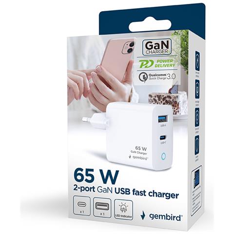 TA-UC-PDQC65L-W-01 Caricabatterie per dispositivi mobili Universale Bianco AC Ricarica rapida Interno - Foto 7