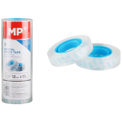 Set 12 Pz Nastro Adesivo Cristallo 12 Mm X 33 M - Foto 1