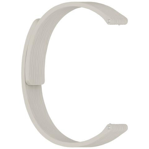 Cinturino Magnetico A Righe In Silicone Compatibile Con Xiaomi Mi 10 - 12mm Grey - Foto 2