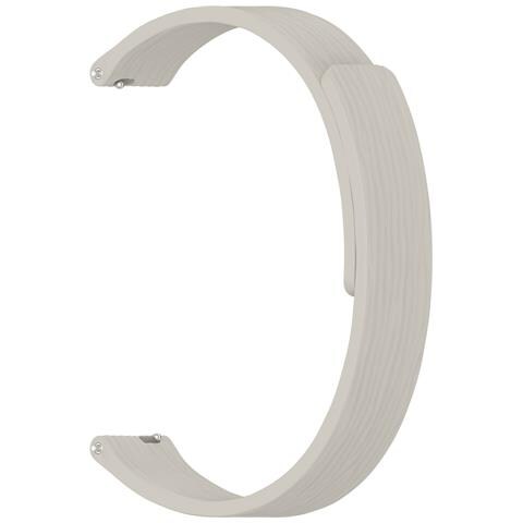 Cinturino Magnetico A Righe In Silicone Compatibile Con Xiaomi Mi 10 - 12mm Grey - Foto 4