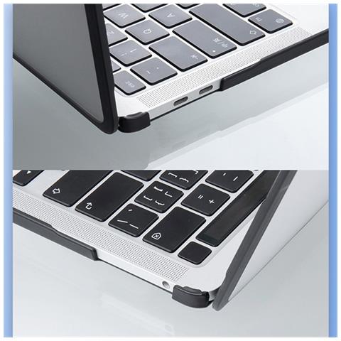 Custodia Protettiva Nera Trasparente Compatibile Con Pro 13 A1706/a1708/a1989/a2159/a2251/a2289/a2338 - Foto 7