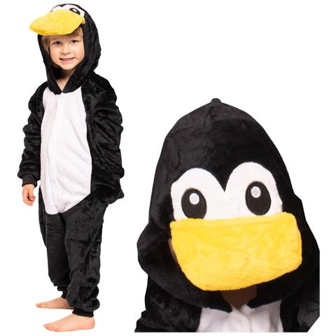 Pigiama Per Bambini Kigurumi Onesie Costume Pinguino Nero 115-125 - Foto 1