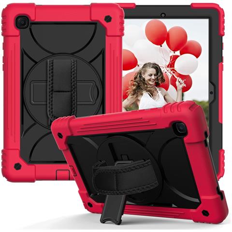 Custodia Per Samsung Galaxy Tab A 10.1"" Supporto E Tracolla Rosso - Foto 1