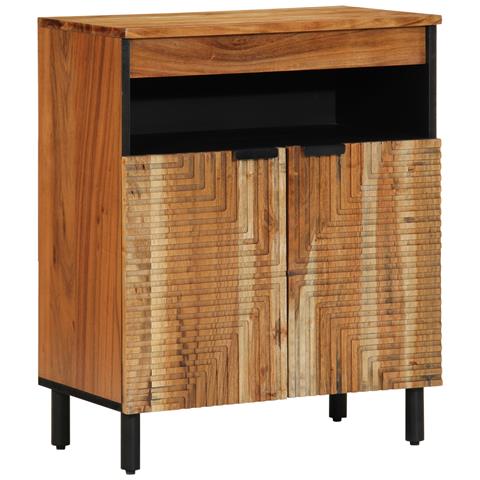 Sideboard  60x33x75 cm in legno massello di acacia - Foto 1