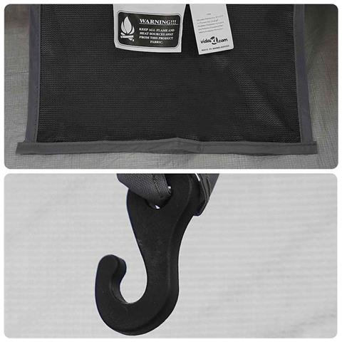 Tenda interna Nero 208 x 140 x 175 cm Rete - Foto 9