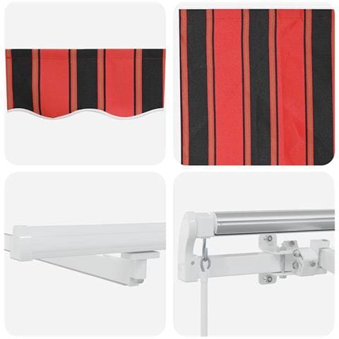 Tenda Retrattile con 600 × 350 cm arancione e marrone - Foto 9