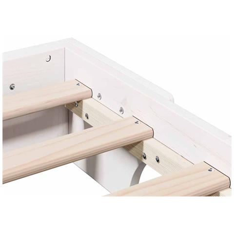 Struttura del letto Bianco 197 x 147 x 17 cm - Foto 9