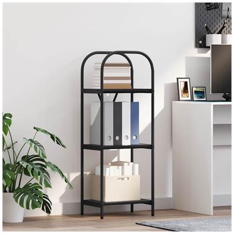 Libreria Rovere nero 40 x 30 x 109 cm Legno multistrato - Foto 2