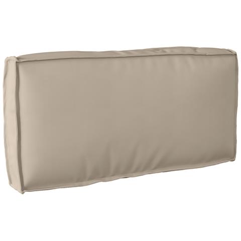 Cuscino per Pallet per Schienale Tortora 80x40x12 cm Tessuto Oxford - Foto 1