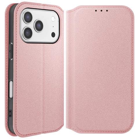 Custodia A Libro Per Iphone 17 Pro Con Portacarte E Funzione Supporto - Foto 5