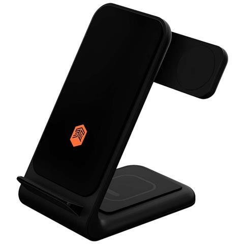 Stazione Di Ricarica 3 In 1 Magsafe 15w Per Iphone / Airpods / Apple Watch, Nero - Foto 1