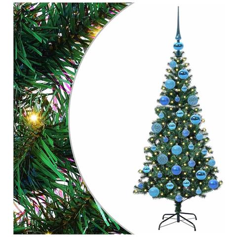 Albero di Natale artificiale con luci integrate Verde 120 cm - Foto 1