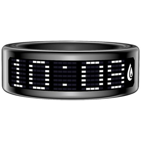 Smart Ring Con Display E Custodia Di Ricarica - Monitoraggio Fitness E Salute Black 14 - Foto 2