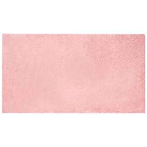 Tappeto in Pelliccia Sintetica di Coniglio Olite Rosa - Foto 1