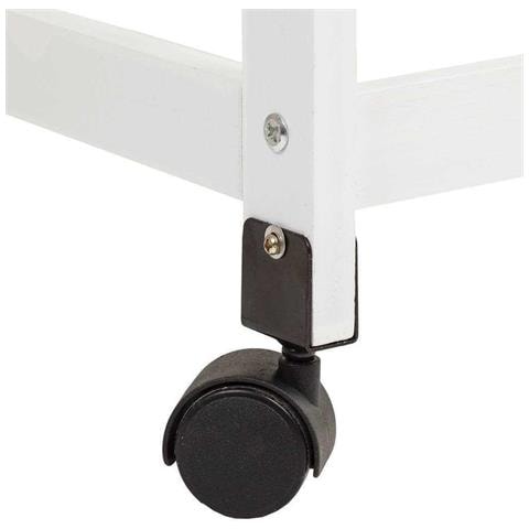 Kit Carrello In Legno Bianco 47x37x76 Cm - Foto 5