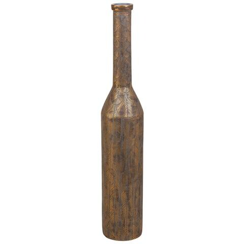 Vaso In Poliresina Marrone 17,5x17,5x100h - Foto 1