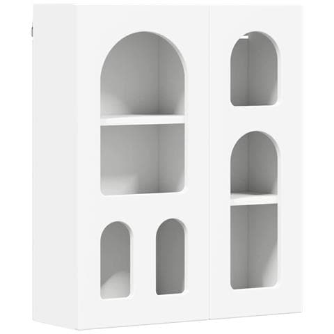 Armadio pensile Bianco 59 x 20 x 71.5 cm Legno multistrato - Foto 1