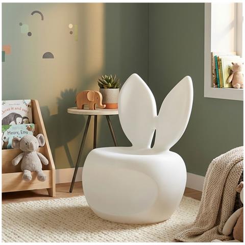 Sedia Bunny In Plastica Bianca - Foto 8
