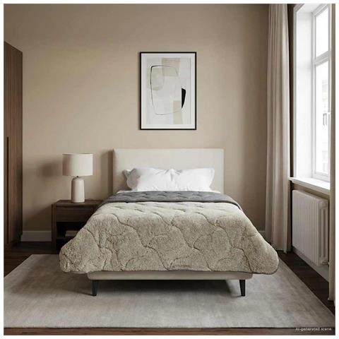 Duvet Estivo Trapuntato Grigio chiaro 140 x 220 cm - Foto 2