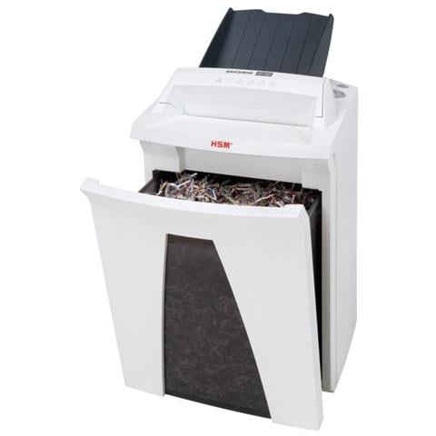 Distruggidocumenti a Frammento AF150 Automatico con cestino da 34L capacità di 8-10 fogli - Bianco - Foto 2