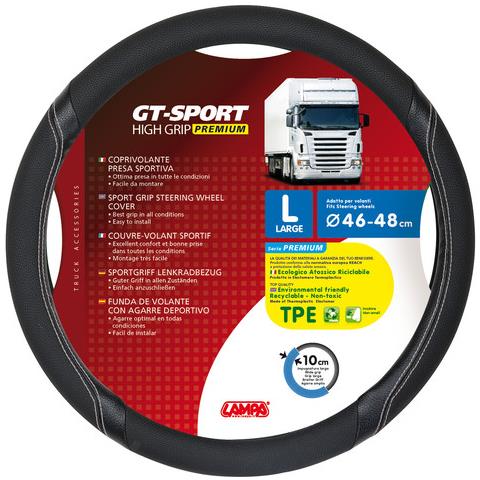 Coprivolante Tpe Gt-sport L 46-48cm Nero / Silver - Foto 1