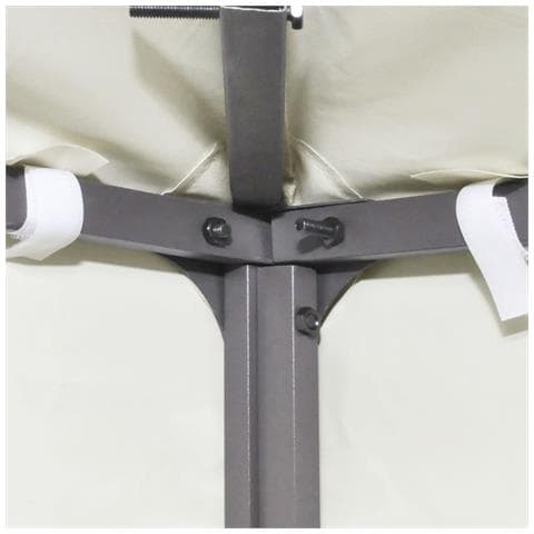 Copertura Superiore Per Gazebo 310 G / m² 3x3 M Bianco Crema - Foto 2
