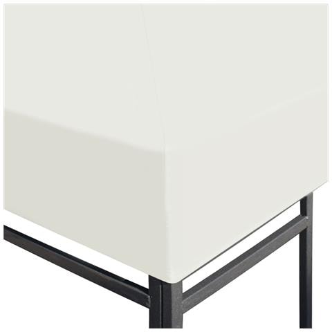 Copertura Superiore Per Gazebo 310 G / m² 3x3 M Bianco Crema - Foto 6
