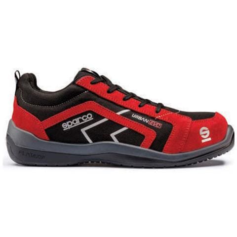 Sparco Urban Evo S3 Src Scarpe Antinfortunistiche Nylon E Pelle Scamosciata Rosso-nere (41)  - Foto 5