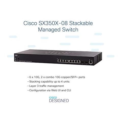 SX350X-08 Switch gestito impilabile 10GBase-T a 8 porte (SX350X-08-K9-EU) - Foto 5