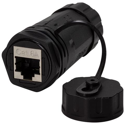 Doppia Presa Ip68 Rj45 Cat. 6a Femmina Con Passacavo - Foto 1