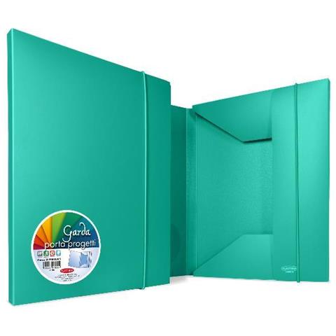 ver Garda 30 Cartelle Con Elastico In Pp 3 Lembi 265x350 Mm Dorso 3 Cm Verde - Foto 1