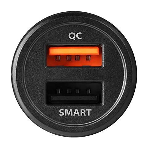 Ecopwc Qc5 Doppio Caricatore Da Auto 1224v / 2x Port Qc3.0 / Fcp + 5v 2.4a. Potenza Complessiva: 31.5w - Foto 5