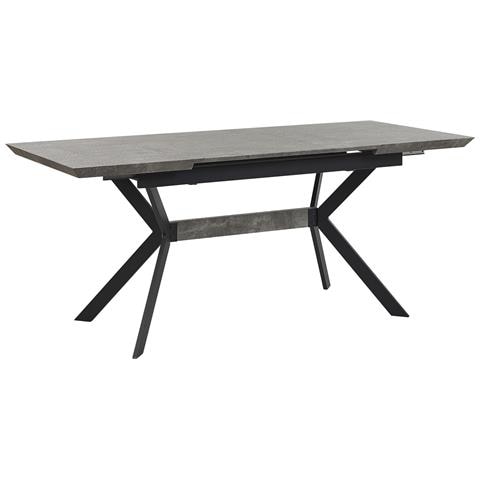 Tavolo Da Pranzo Estendibile 140/180 Cm Grigio E Nero Benson - Foto 12