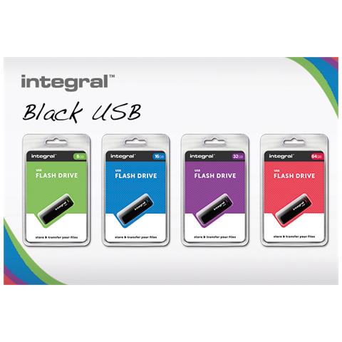 INFD64GBBLK, 64 GB, USB 2.0, Cuffia, Nero, 0 - 70 C, 1,8 cm - Foto 1