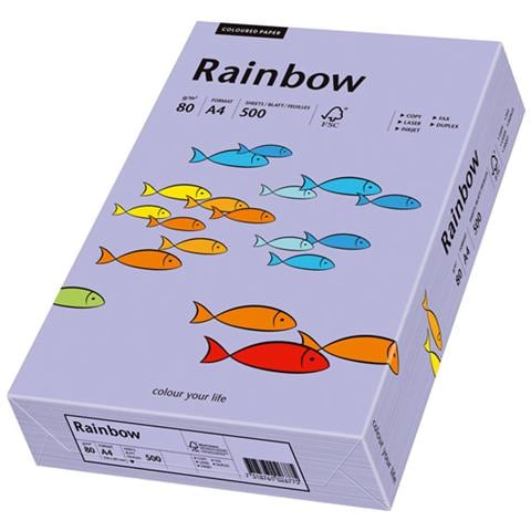 Rainbow A4 500er, A4 (210×297 mm) , Universale, Opaco, Viola, ECF - Foto 1