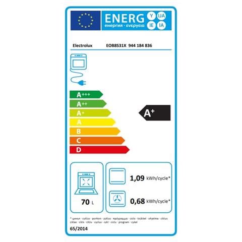 Forno Elettrico da Incasso EOB8S31X Capacità 70 L Multifunzione Ventilato Vapore Potenza 3500 W Colore Inox - Foto 3