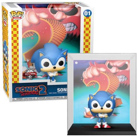 Sonic The Hedgehog 2 Pop! Game Cover Vinyl Figure Sonic (exclusive) 9 Cm - Foto 4