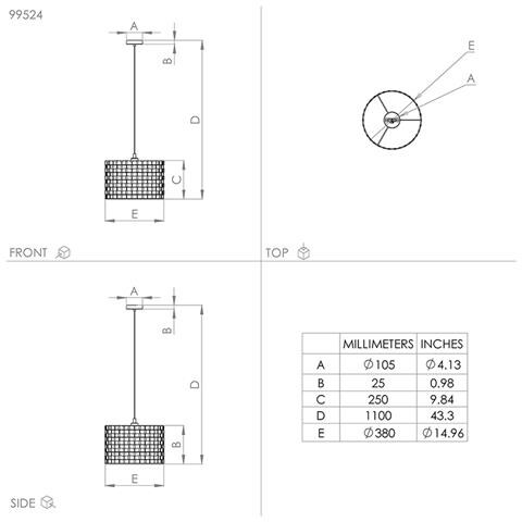 Lampadario Moderno Marasales Piccolo 1 Luce Acciaio Nero - Foto 2