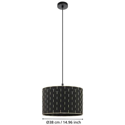 Lampadario Moderno Marasales Piccolo 1 Luce Acciaio Nero - Foto 4