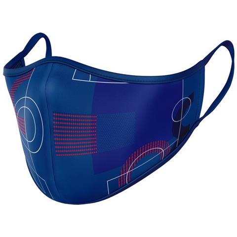 Mascherina Igienica In Stoffa Riutilizzabile Adulto Azzurro - Foto 1